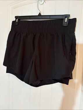 Avia Women’s Black Running Shorts with Hidden Zip Pocket